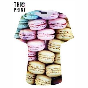 ROMWE Macaron Shirt 💙💗💛